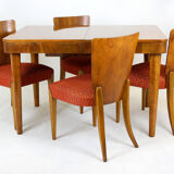 Extendable dining table by Jindrich Halabala for UP Zavody, 1950s