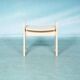 Vintage pine stool, Swedish design by Gilbert Marklund, 1960s.