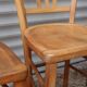 Set of 7 mismatched bistro chairs