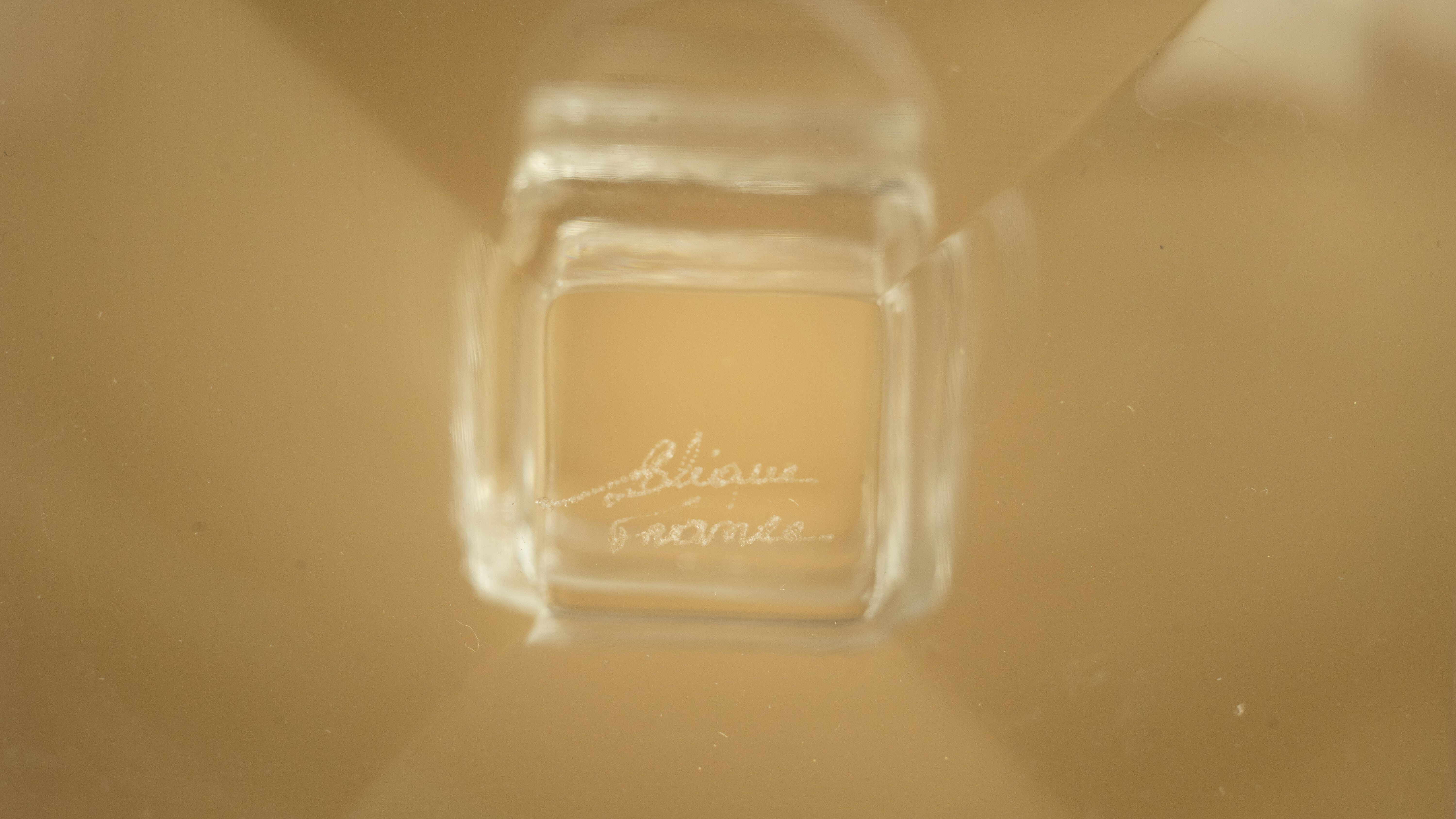 Lot 4 glasses with crystal foot Lalique Argos art deco 1930