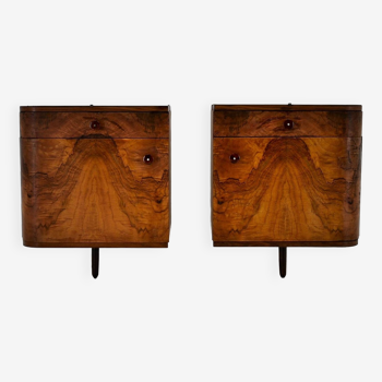 1945s Set of Bedside Tables , Czechoslovakia