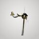 Vintage mid-century reading lamp in bronze and brass by Lunel Arlus.