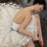 "The ballerina with the red slipper"
