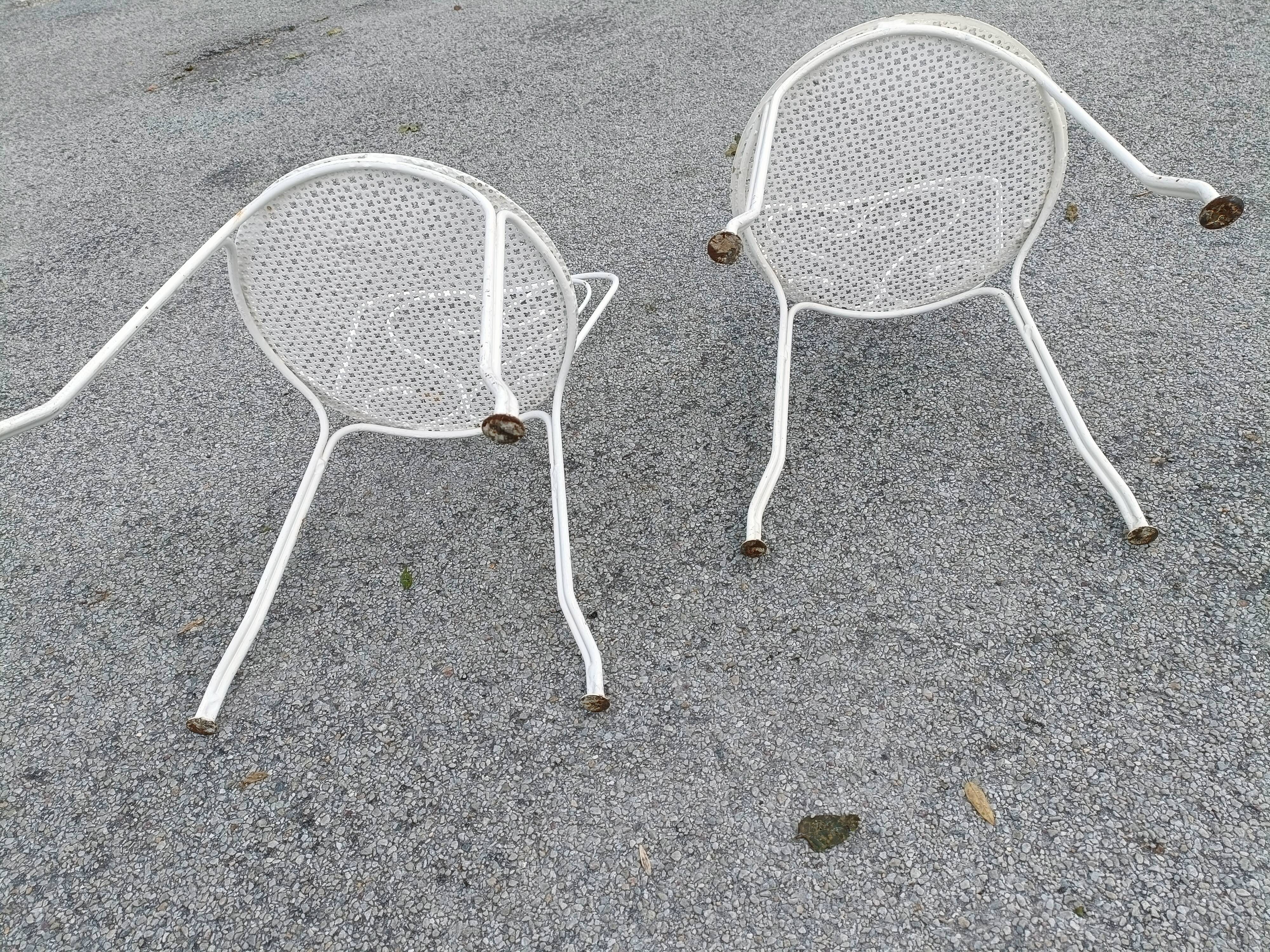 Antique garden furniture in full metal iron