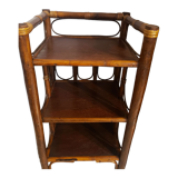 Bamboo and rattan shelf
