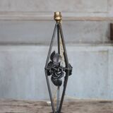 Vintage wrought iron lamp, table lamp, ironwork, lamp