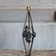 Vintage wrought iron lamp, table lamp, ironwork, lamp