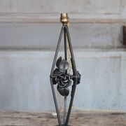 Vintage wrought iron lamp, table lamp, ironwork, lamp