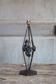 Vintage wrought iron lamp, table lamp, ironwork, lamp
