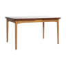 Midcentury Danish dining table model 153 in teak and oak by Børge Mogensen for Søborg