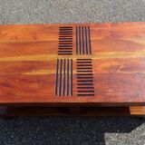 Exotic solid wood coffee table