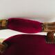 Burgundy pink velvet shepherdess