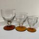 Set of Art Deco faceted glasses