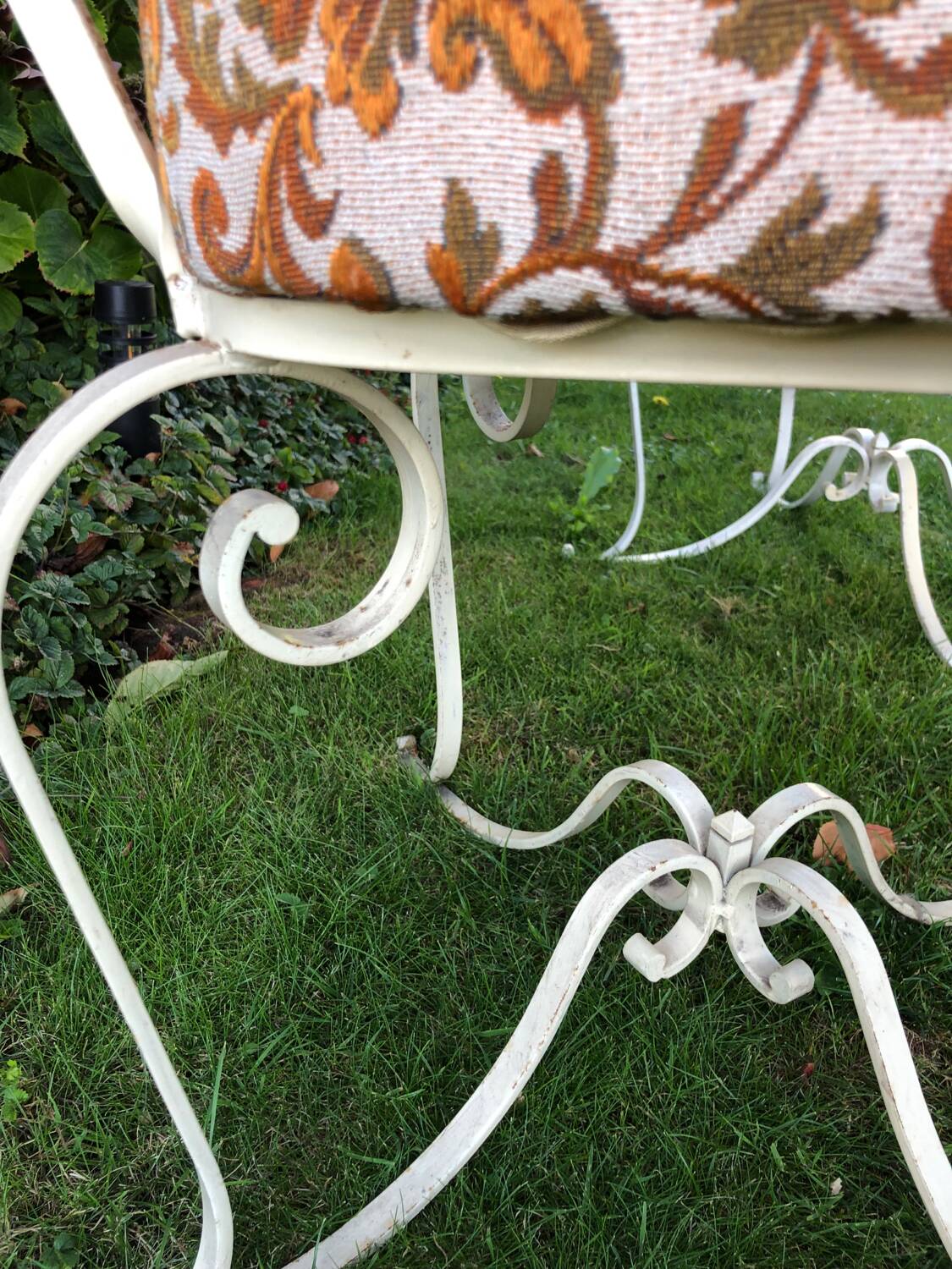 Old garden armchairs