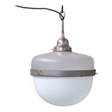 Antique Two Tone Swirl Opaline Glass Pendant