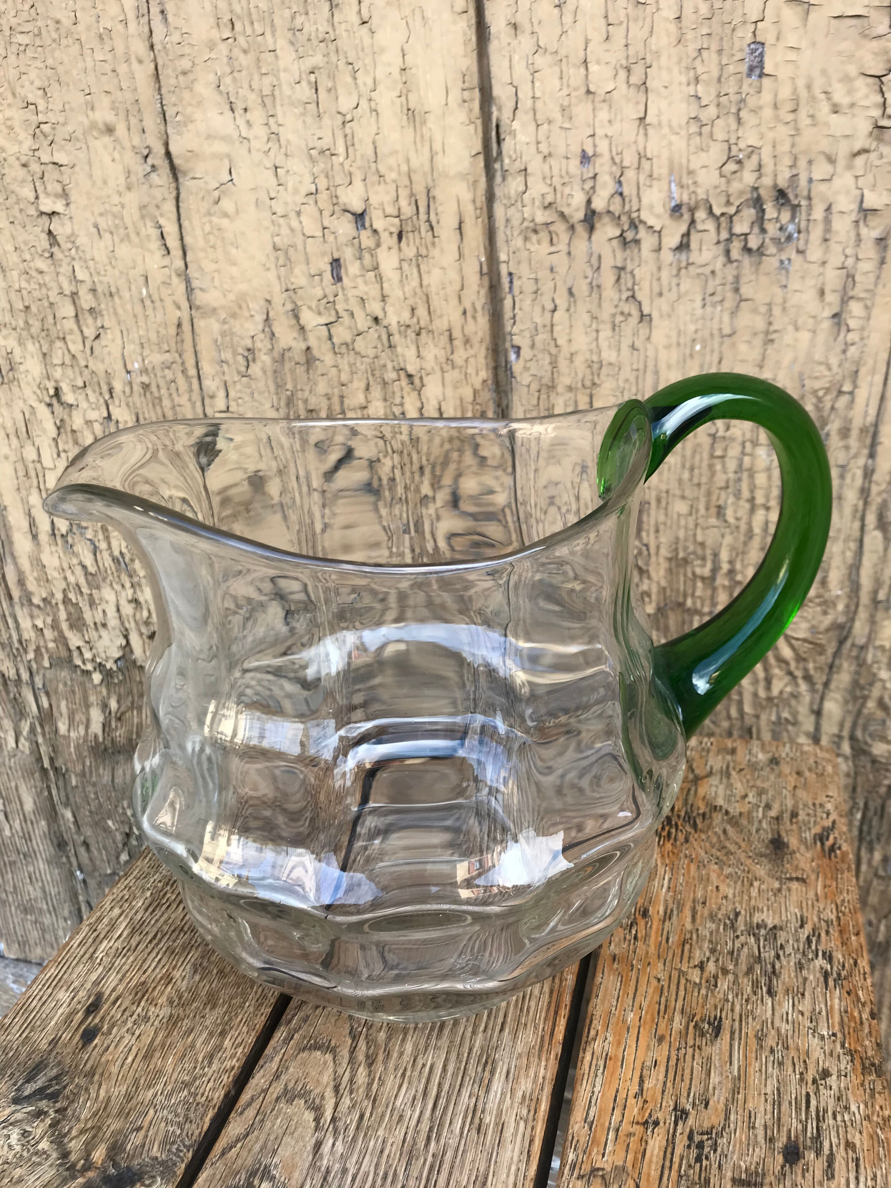 Old glass pitcher