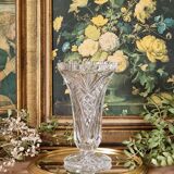 Vase en cristal taillé