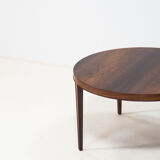 Haslev Møbelsnedkeri round rosewood coffee table by Severin Hansen