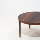 Haslev Møbelsnedkeri round rosewood coffee table by Severin Hansen