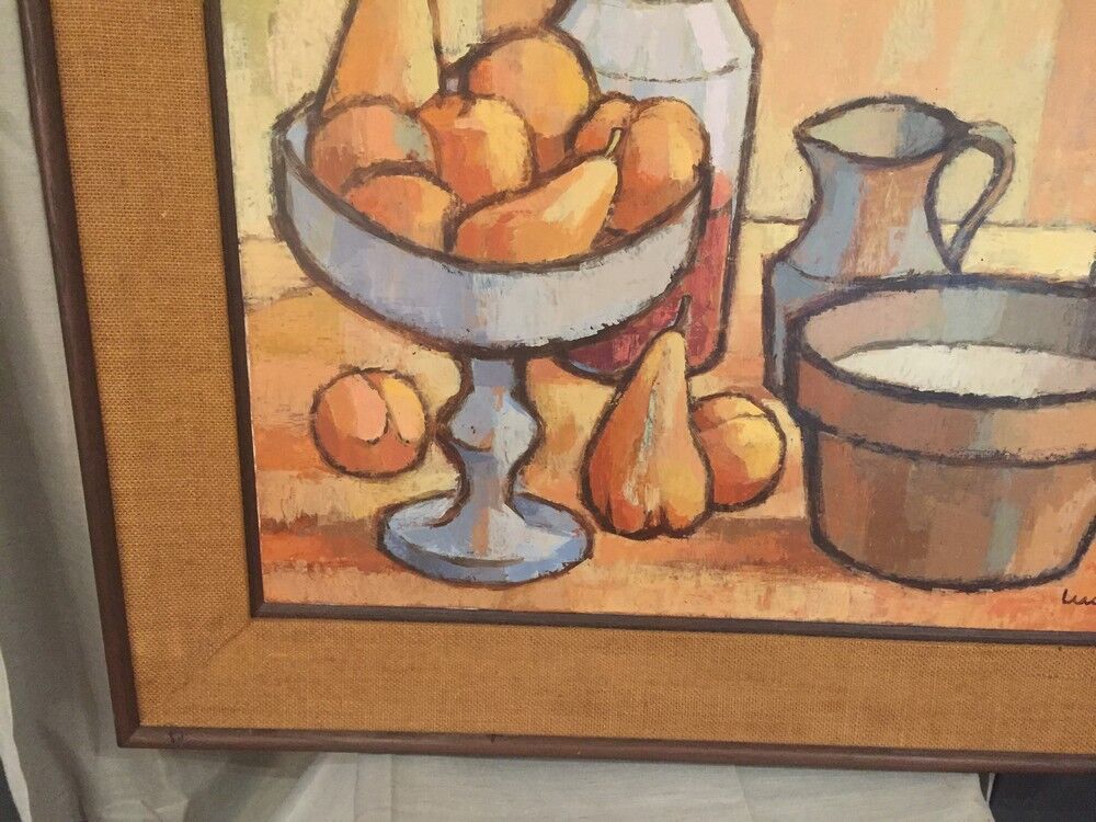 Contemporary still life with fruit by Ludovic