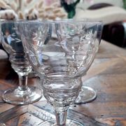 Set of 8 antique crystal glasses - 1940s-1950s