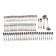 Christofle cutlery set 72 pieces silver-plated metal