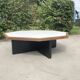 Table basse hexagonale en wengé 1960