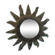 Sun patinated metal mirror 35cm