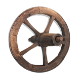 Old wheelbarrow wheel