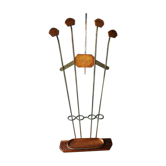 Porte manteaux en métal et cuivre martelé