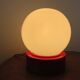 Plastic lamp red opaline ball white 80s 90 era Memphis