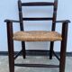 Fauteuil en bois et paille pour enfant
