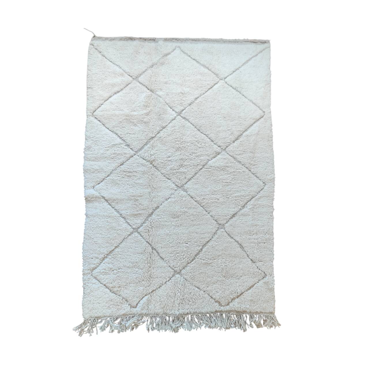 Tapis berbere losange blanc 150x250 cm