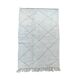 Tapis berbere losange blanc 150x250 cm