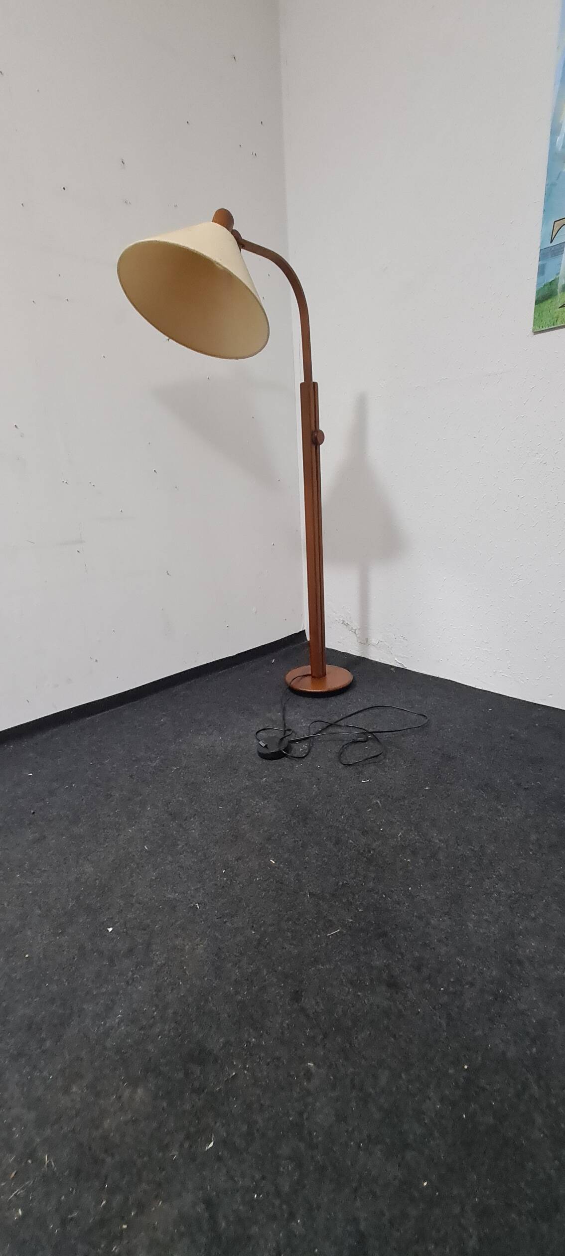 Vintage teak Danish design floor lamp by Domus