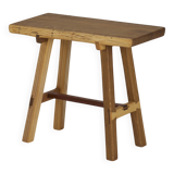 Contemporary handcrafted stool in solid oak and ash wood