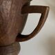 Midcentury Cubist XXXL Cup in West African Monoxyl Wood