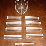 Square pot with glass knife holder