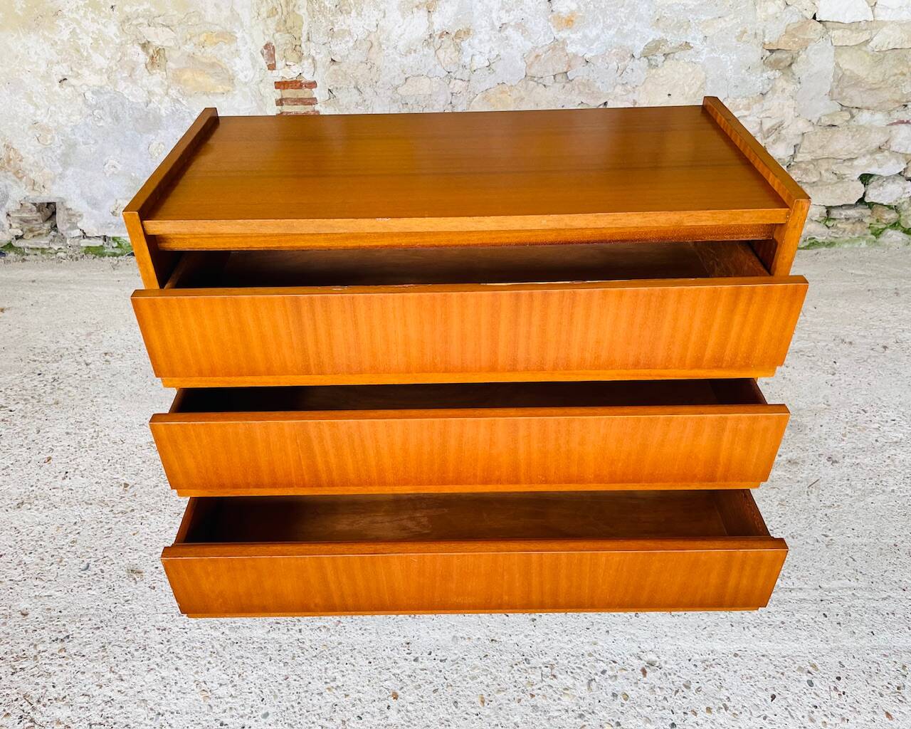 Scandinavian style teak chest of drawers, cira 60's