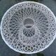 Russell Woodward garden table, fibreglass woven.