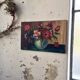Oil painting flowers 61 x 39 cm