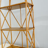Vintage rattan shelf