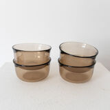 Set of 4 glass glasses