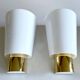 Pair of vintage Limburg wall lights, glass, 70s