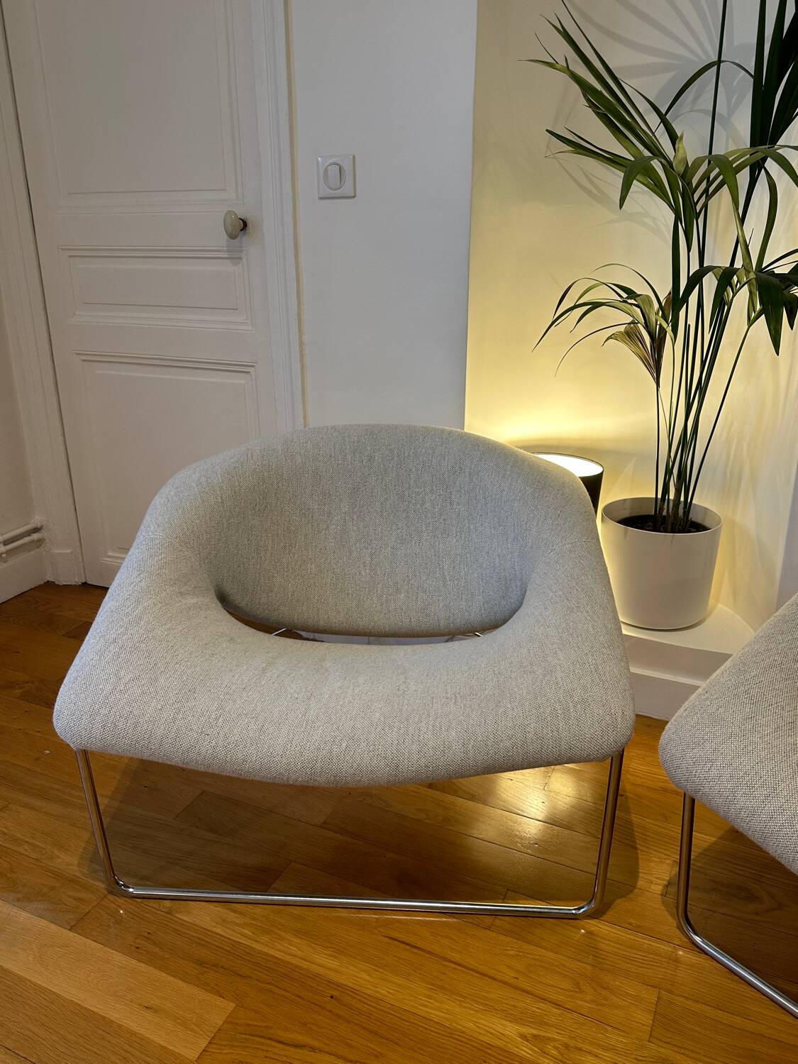 Pair of “Cubic” armchairs by Olivier Mourgue
