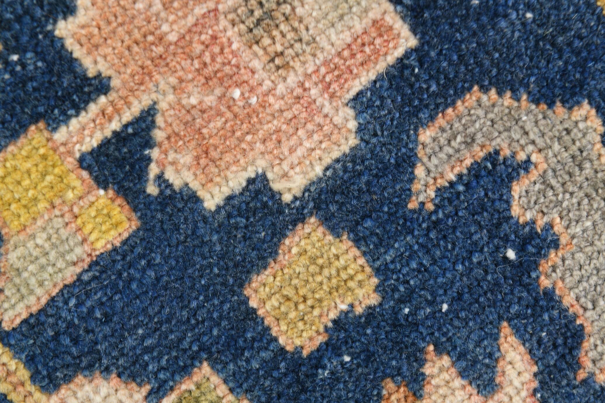 5x9 Peach Red Dark Blue Persian Area Rug, 153x290Cm SK 18900