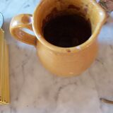 Vintage enamelled ceramic pitcher