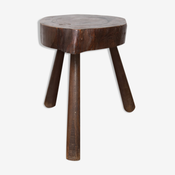 Tabouret brutaliste vintage