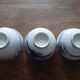 3 bowls of Chinese art in blue and white porcelain from the beginning of the 20th century