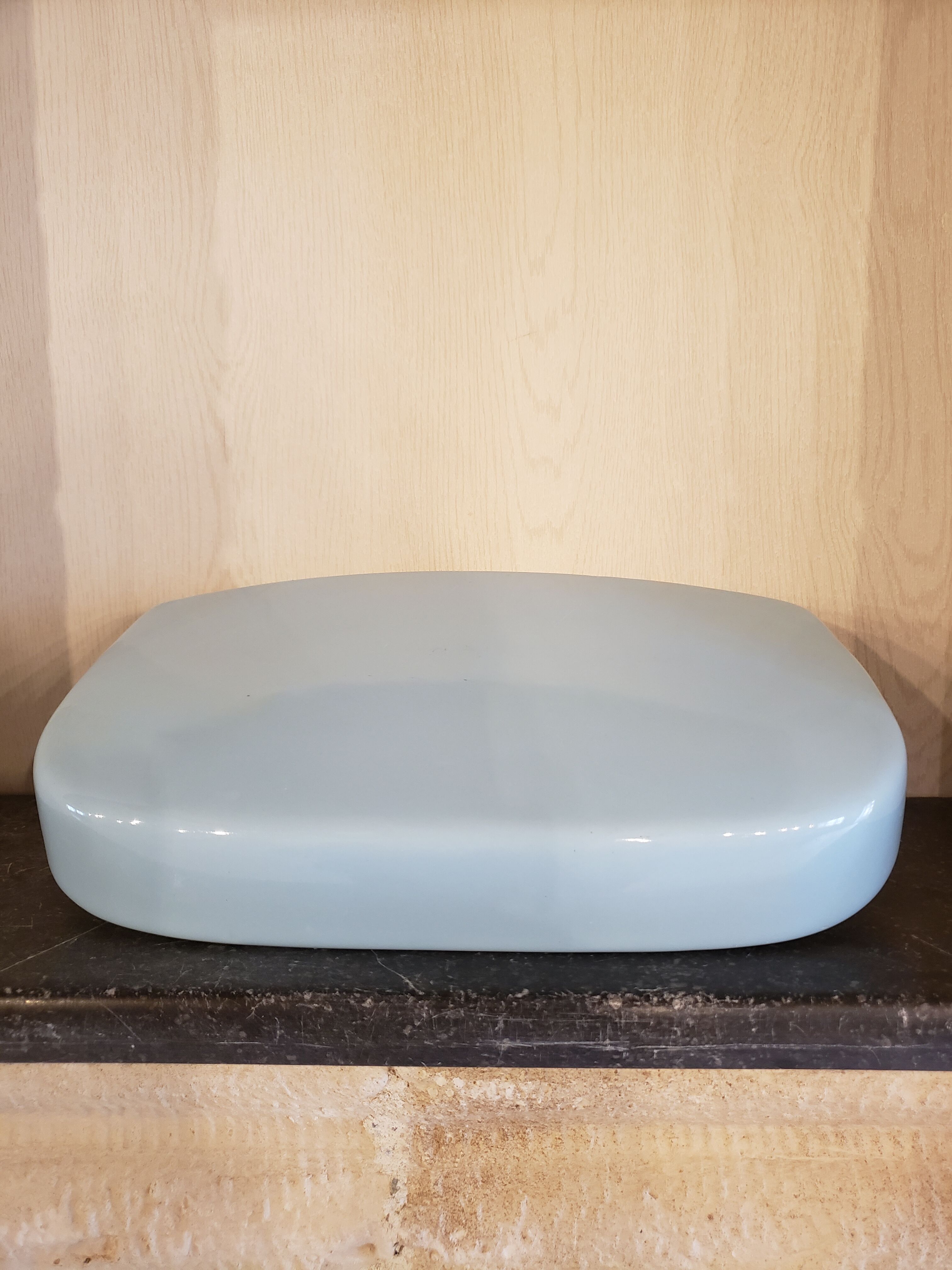 Ceramic double wall soap holder